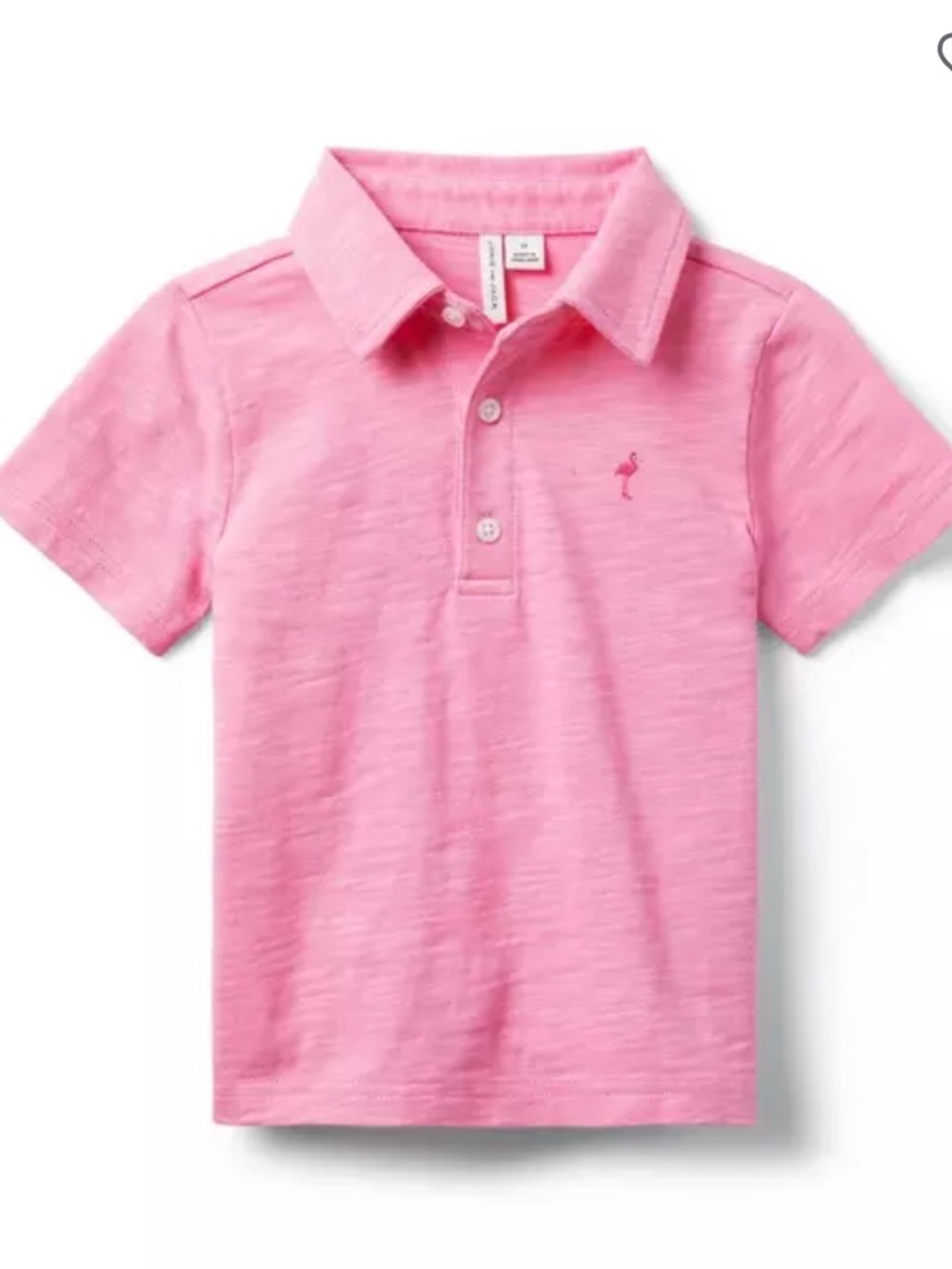 Janie and Jack Pink The Slub Polo